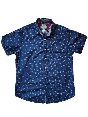 Broken Threads Large Indie Sleeze Swallow Print Button Down Shirt